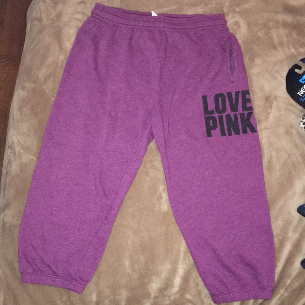 PINK Size XS Purple Sweatpants